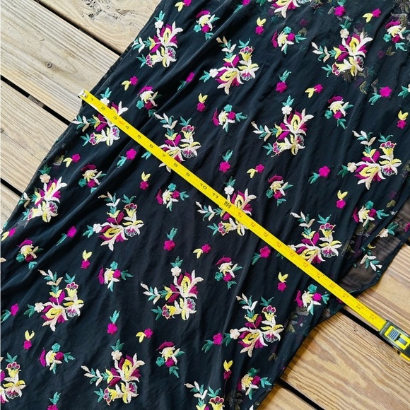 Vince Camuto Large Sleeveless Maxi Embroidered Floral Dress Spring Tropical - Picture 5 of 16